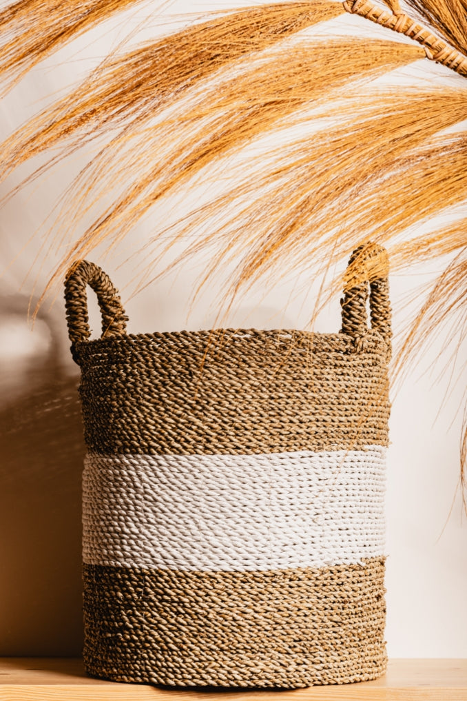 Seaweed woven basket