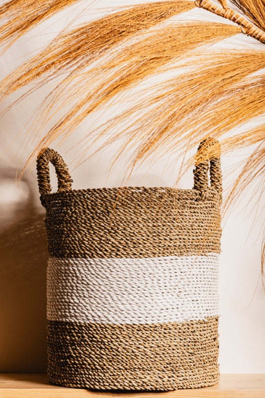 Seaweed woven basket