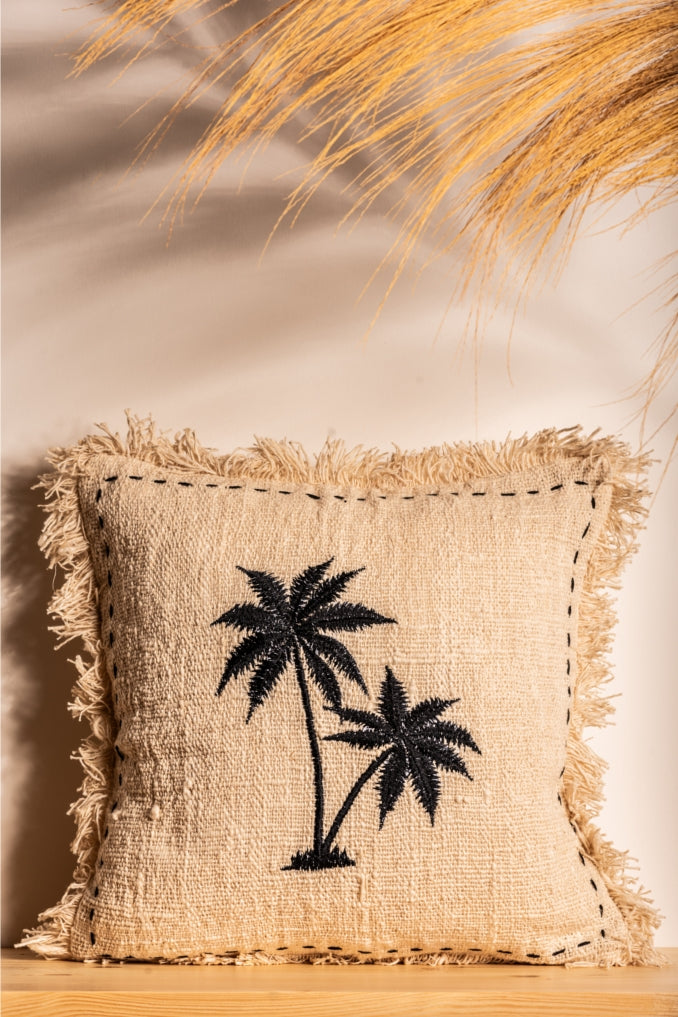 Natural cotton cushion cover
