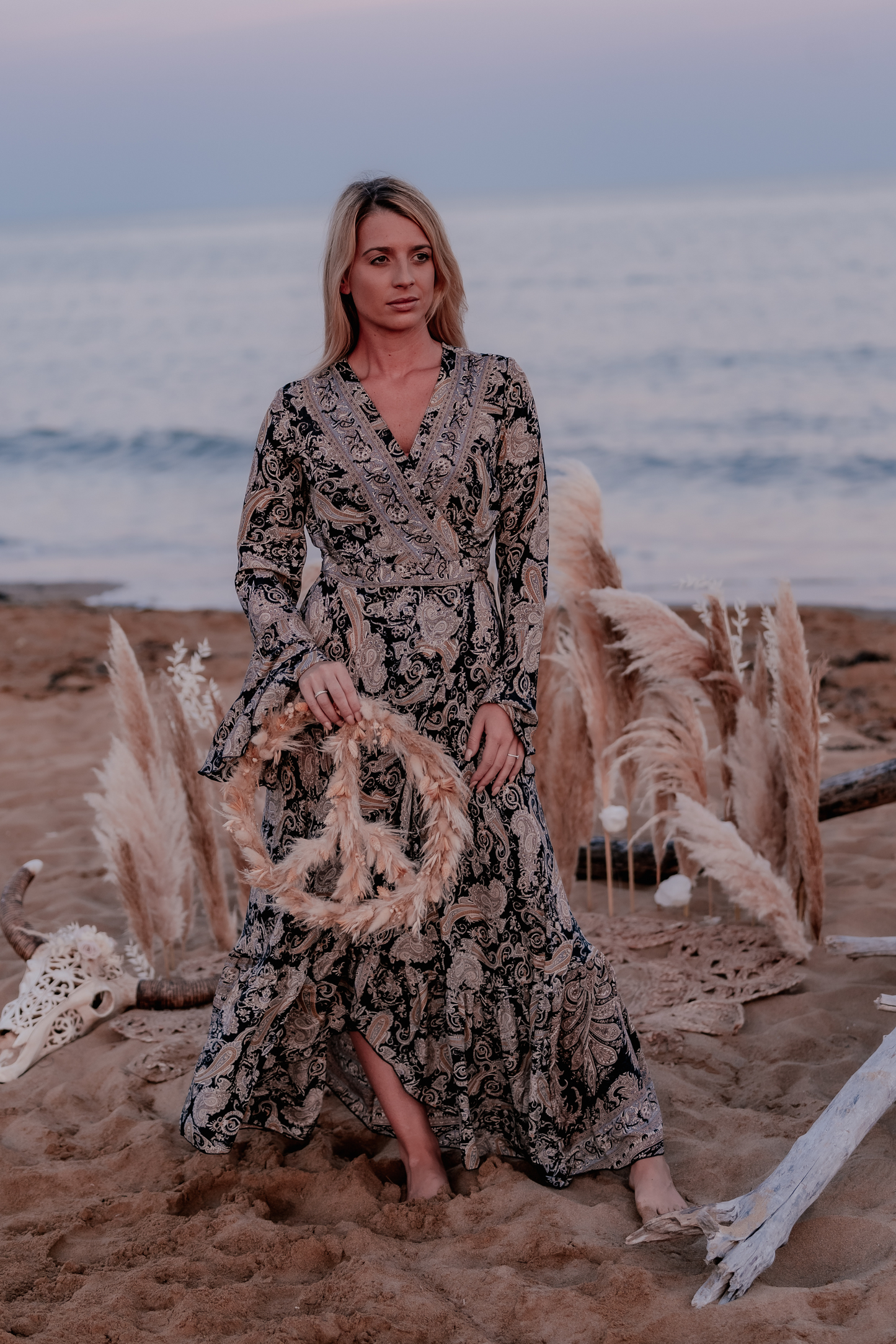 Diamond Peach Kimono