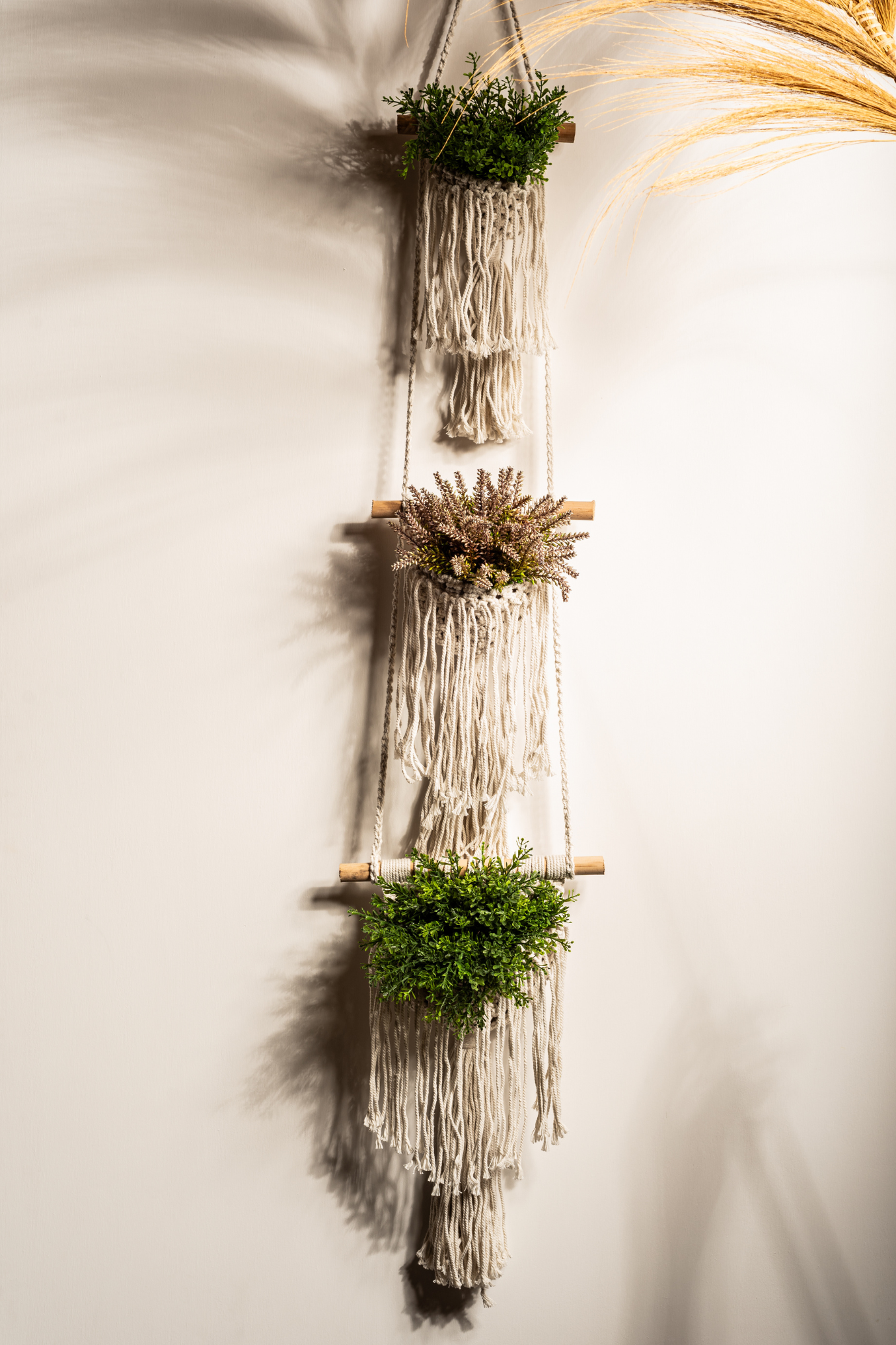 Hanging macramé plant stand