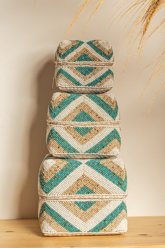 Bamboo and beads box