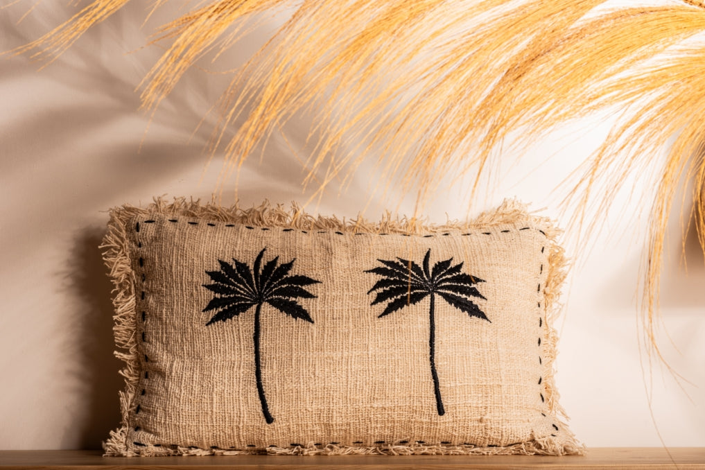 Natural cotton cushion cover